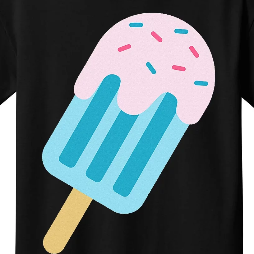 Pink And Blue With Sprinkles Popsicle Kids T-Shirt