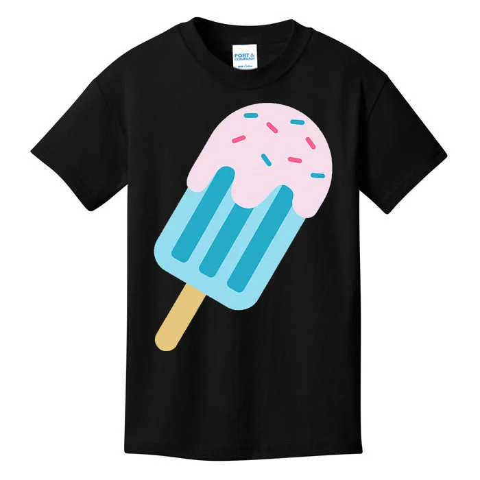 Pink And Blue With Sprinkles Popsicle Kids T-Shirt