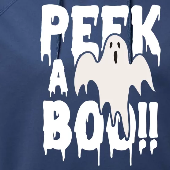 Peek A Boo Halloween Ghost Performance Fleece Hoodie