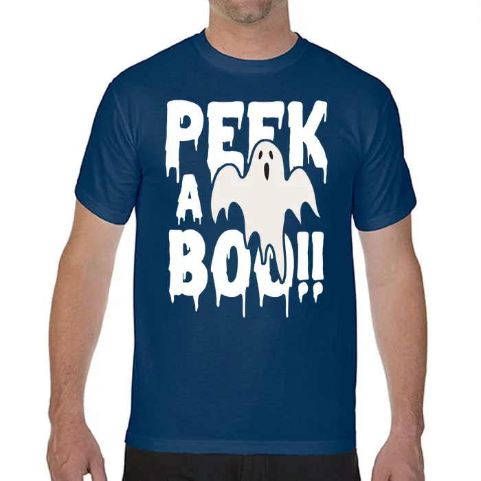 Peek A Boo Halloween Ghost Comfort Colors T-Shirt