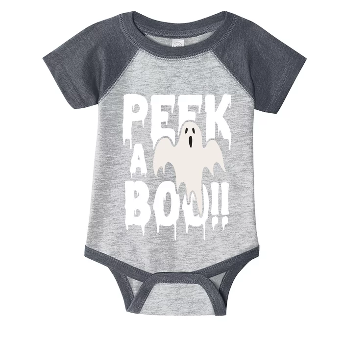 Peek A Boo Halloween Ghost Infant Baby Jersey Bodysuit