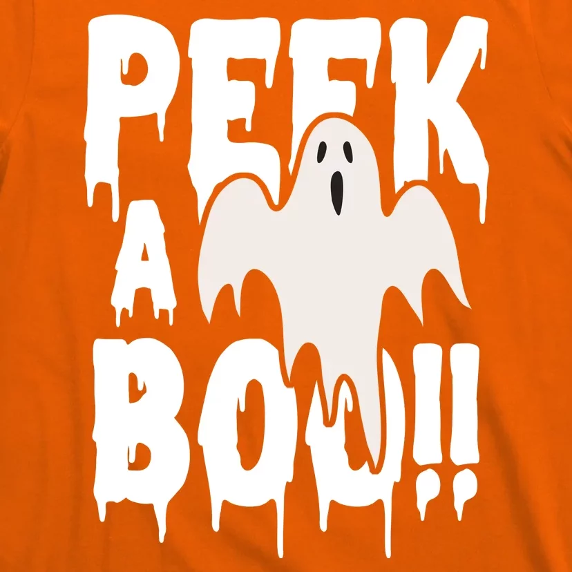 Peek A Boo Halloween Ghost T-Shirt