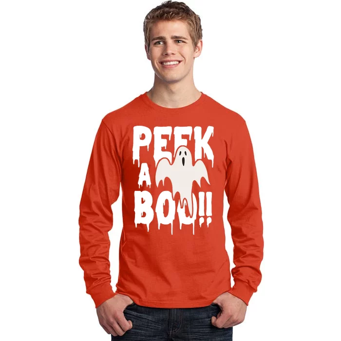 Peek A Boo Halloween Ghost Tall Long Sleeve T-Shirt