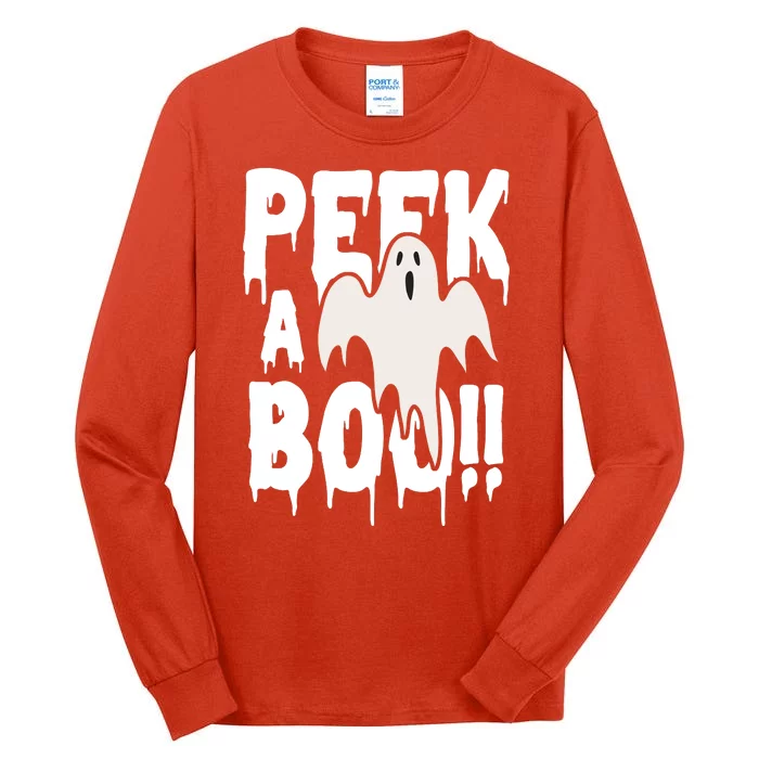 Peek A Boo Halloween Ghost Tall Long Sleeve T-Shirt