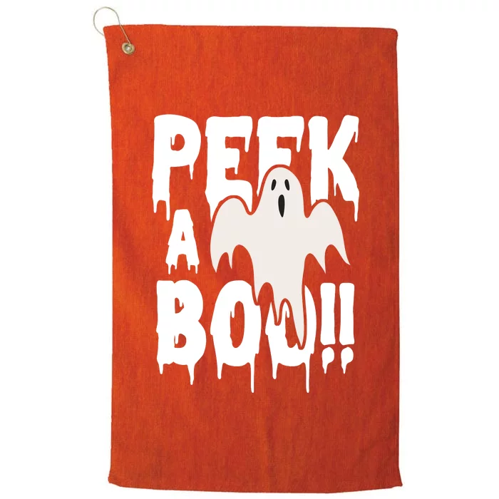 Peek A Boo Halloween Ghost Platinum Collection Golf Towel