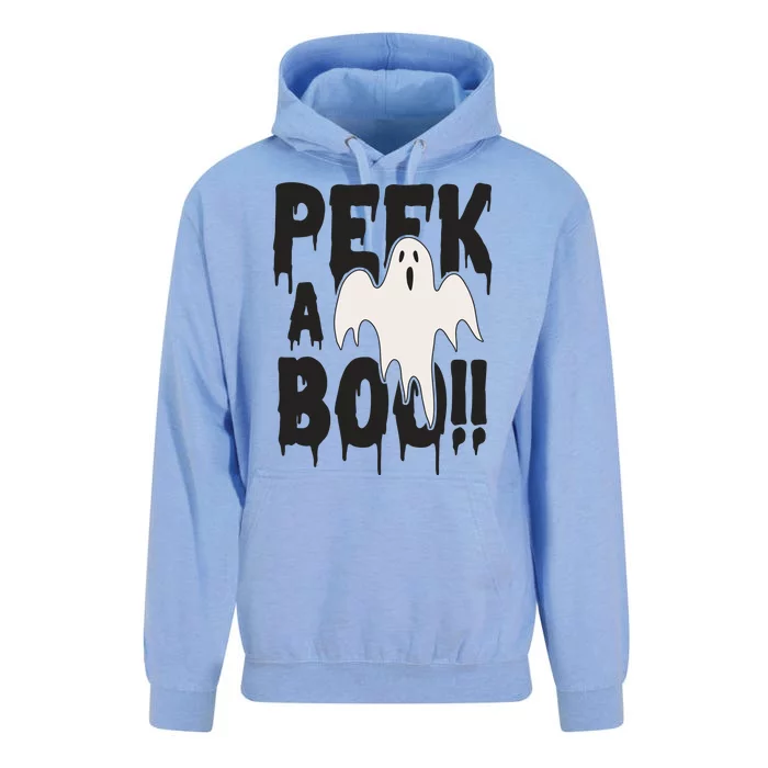 Peek A Boo Halloween Ghost Unisex Surf Hoodie