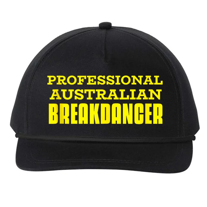 Professional Australian Breakdancer Funny Snapback Five-Panel Rope Hat