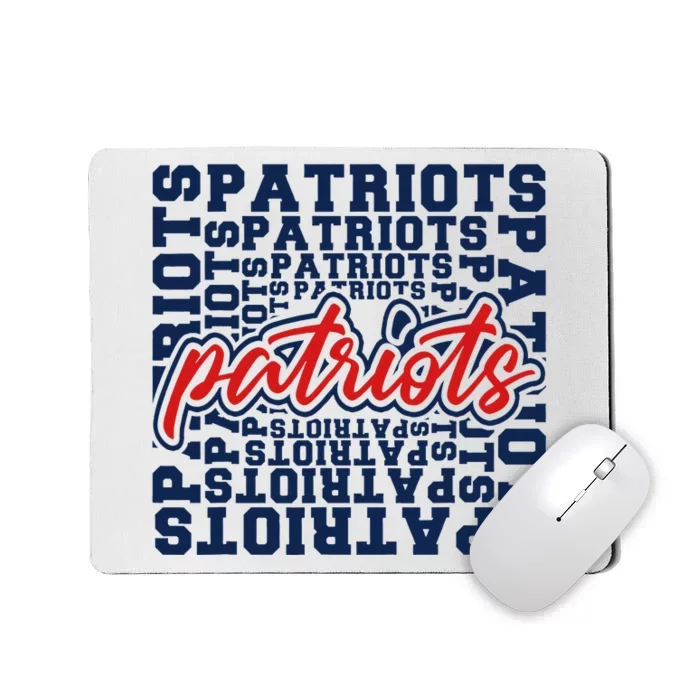 Patriots American Blue And Red Patriot Saying Mousepad