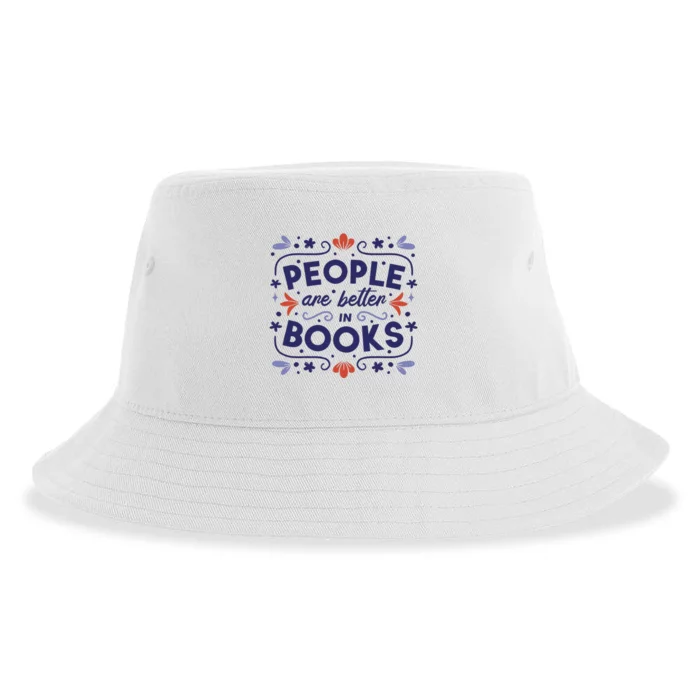 People Are Better In Books Sustainable Bucket Hat