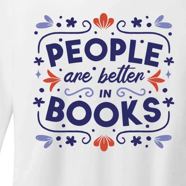 People Are Better In Books Womens CVC Long Sleeve Shirt