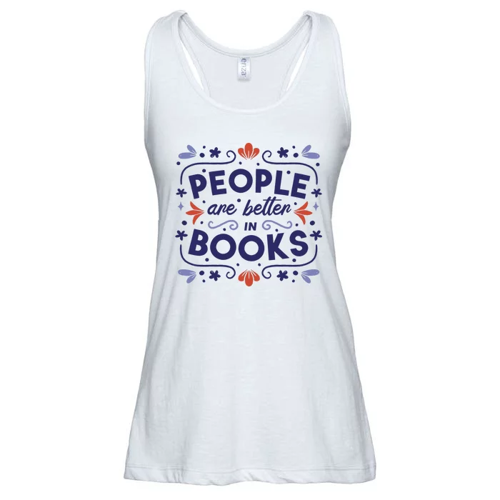 People Are Better In Books Ladies Essential Flowy Tank