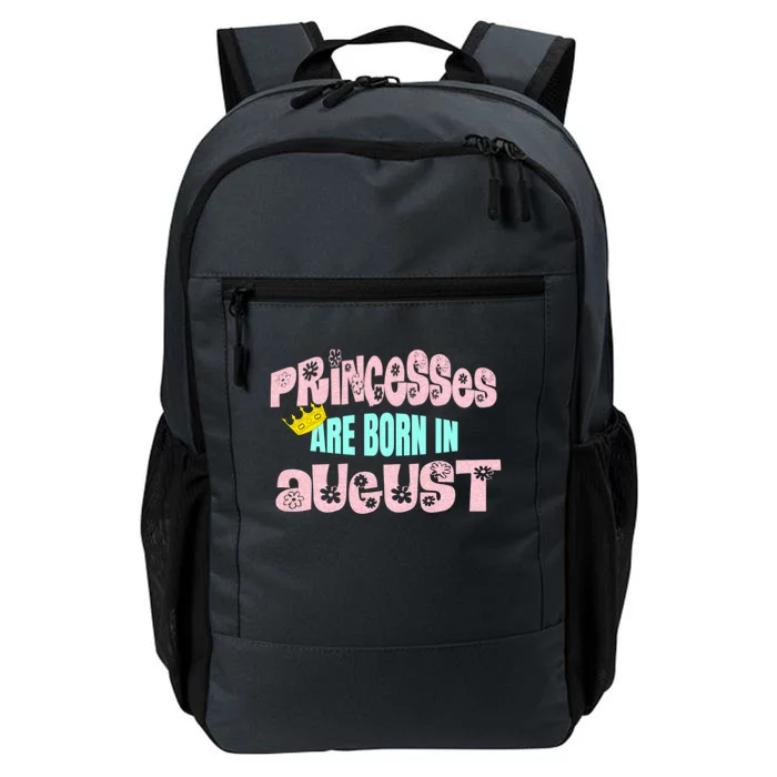 Princesses Are Born August Black Leo Virgo Birthday Gift Daily Commute Backpack