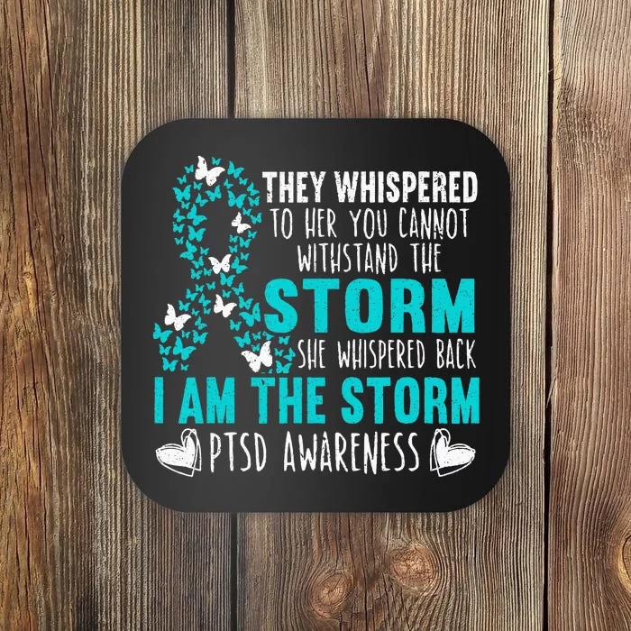 PTSD Awareness Butterfly Posttraumatic Stress Disorder Coaster