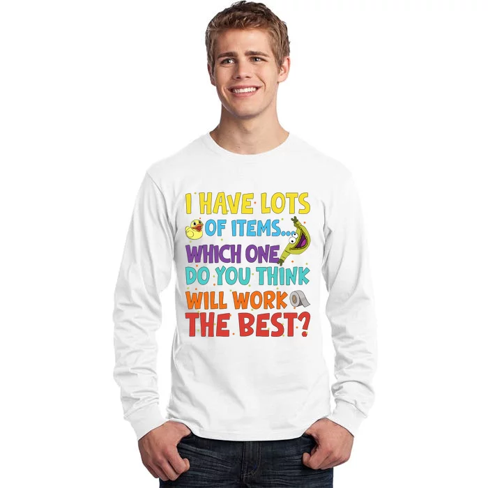 Pouchy And Bloofy I Have Lots Of Item Which One Do You Think Will Work Tall Long Sleeve T-Shirt