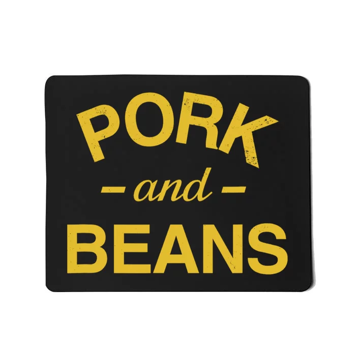 Pork And Beans Funny Trash Food Mousepad