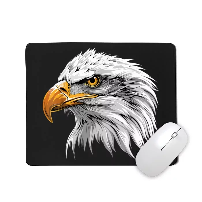 Patriotic American Bald Eagle 4th Of July Mousepad