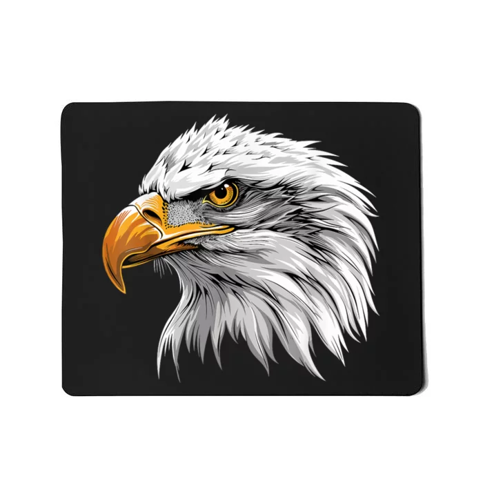 Patriotic American Bald Eagle 4th Of July Mousepad