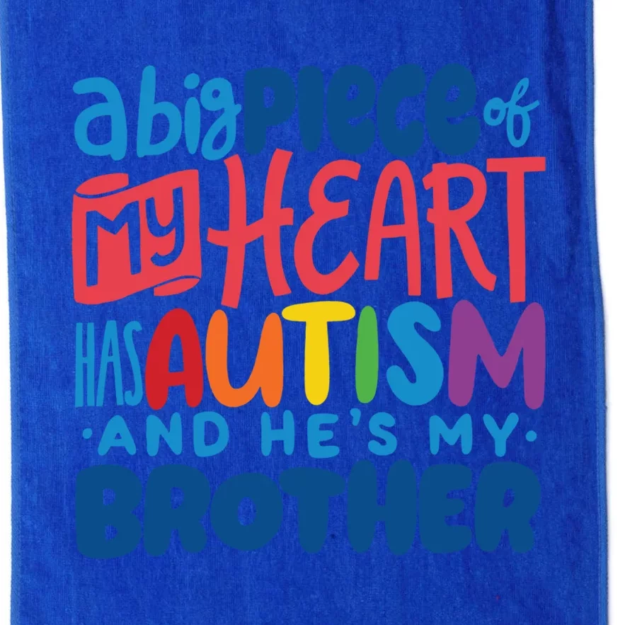 Proud Autism Brother Quote Autistic Awareness Saying Gift Proud Funny Gift Platinum Collection Golf Towel