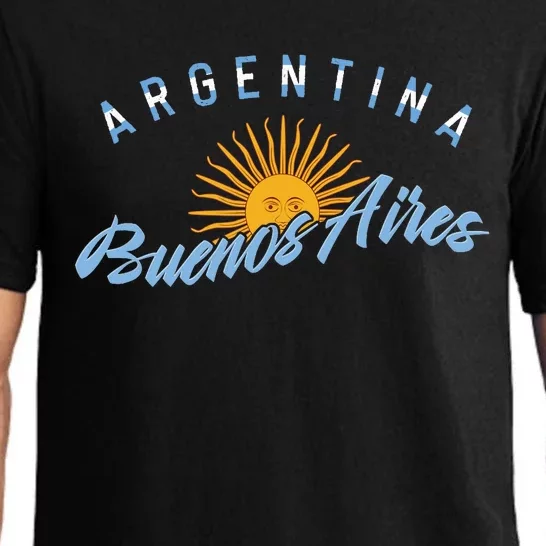 Proud Argentinian Buenos Aires Fan Argentina Country Descent Pajama Set