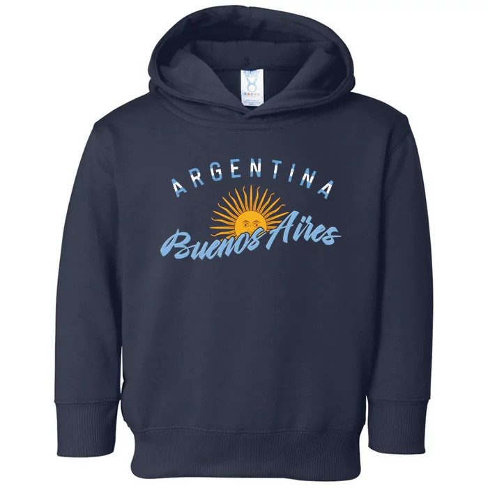 Proud Argentinian Buenos Aires Fan Argentina Country Descent Toddler Hoodie