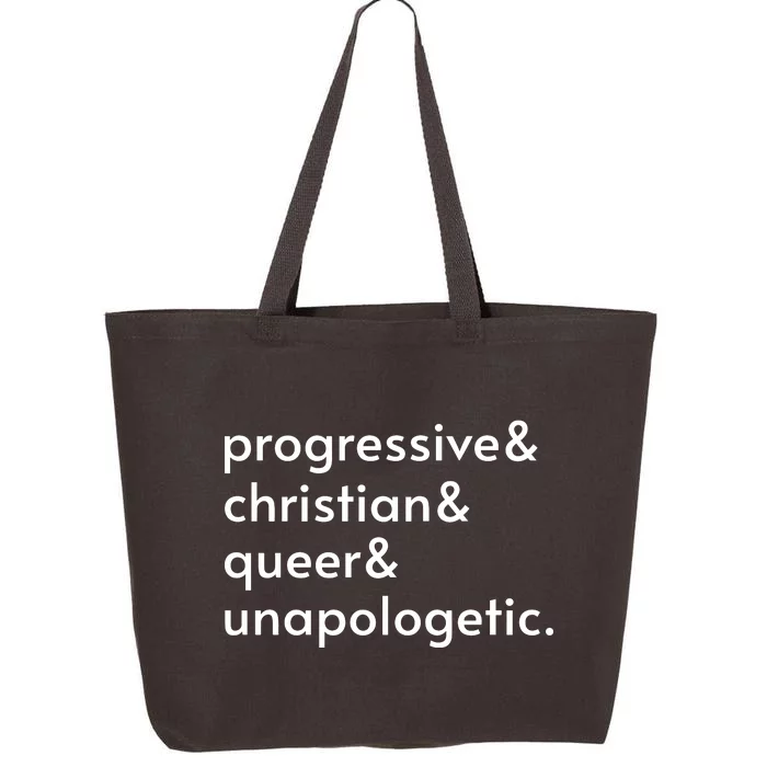 Progressive And Christian And Queer And Unapologetic 25L Jumbo Tote