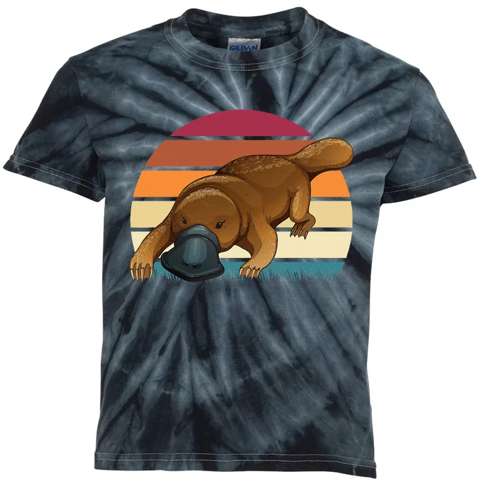 Platypus Awesome Cool Platypus Kids Tie-Dye T-Shirt