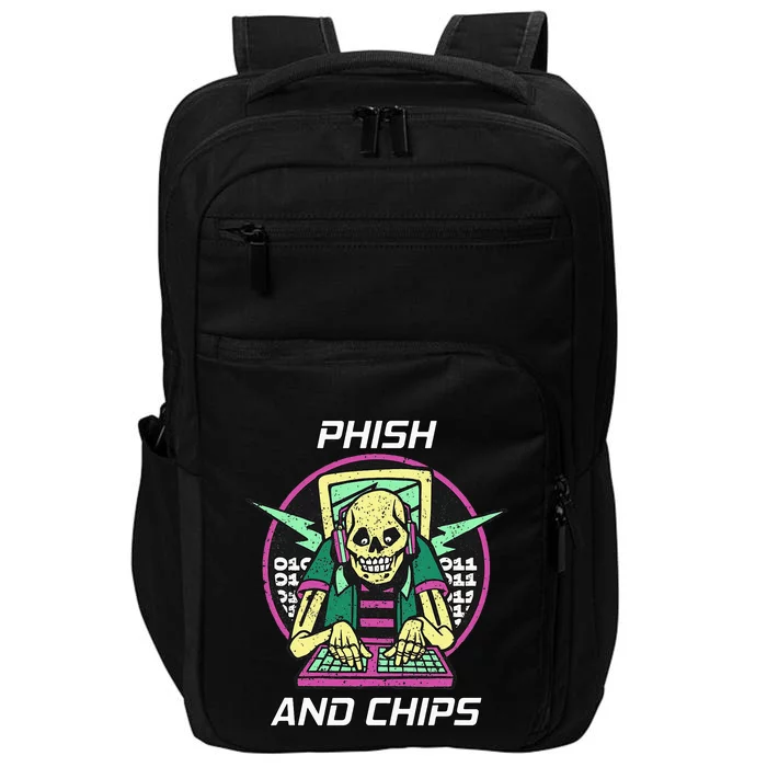 P.H.I.S.H And Chips Funny Hacker Impact Tech Backpack