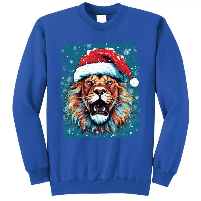 Pop Art Christmas Lights Lion Gift Tall Sweatshirt