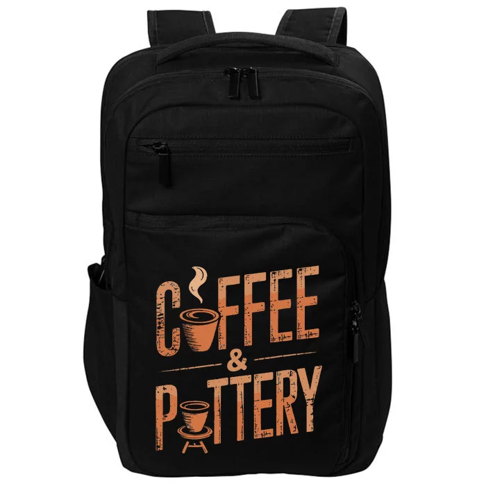 Pottery And Coffee Ceramic Artist Impact Tech Backpack