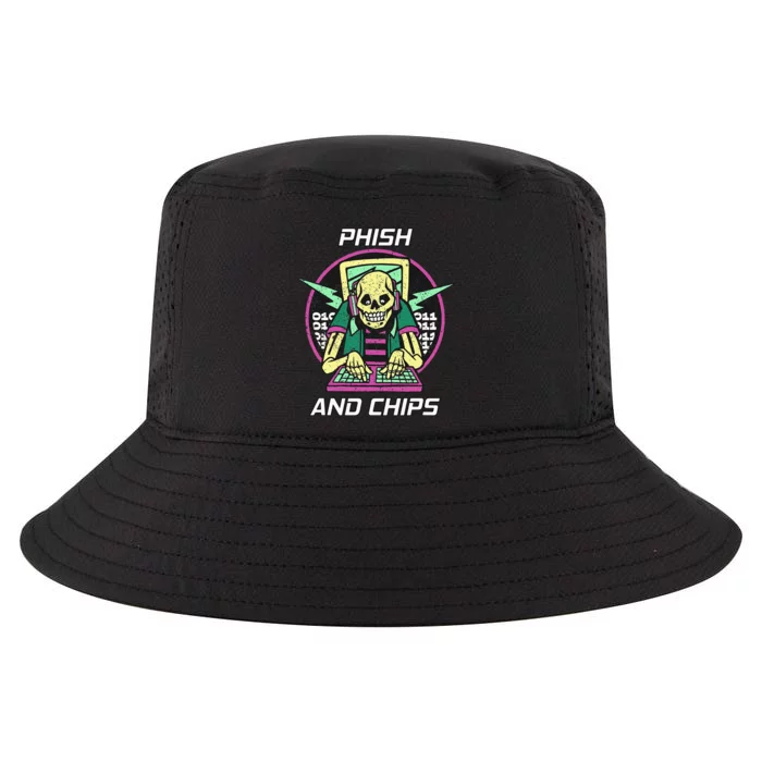 P.H.I.S.H And Chips Funny Hacker Cool Comfort Performance Bucket Hat