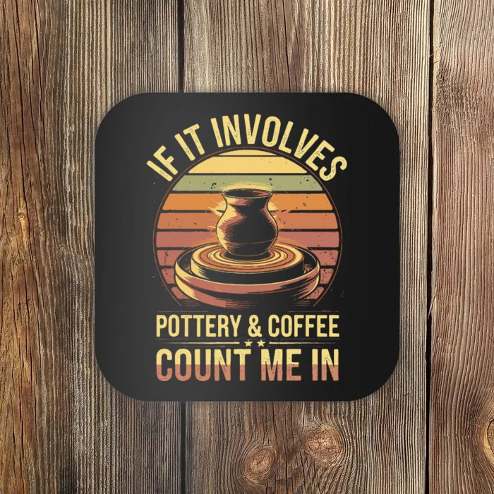 Pottery And Coffee Ceramic Artist Coaster