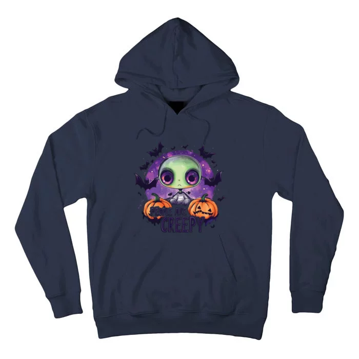 People Are Creepy Halloween Season Tall Hoodie