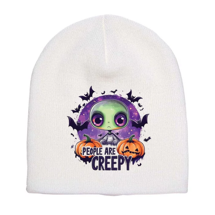 People Are Creepy Halloween Season Short Acrylic Beanie