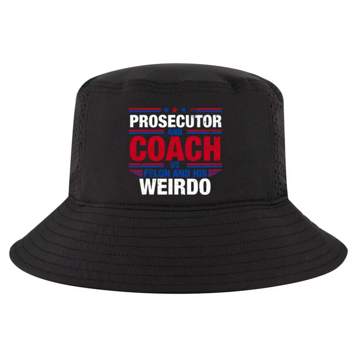 Prosecutor And Coach Vs Felon And His Weirdo Harris Waltz Cool Comfort Performance Bucket Hat