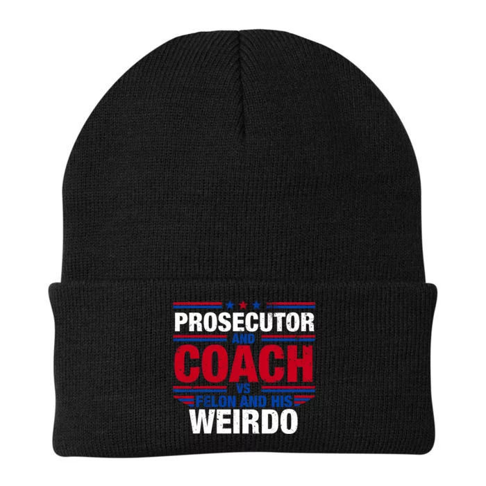 Prosecutor And Coach Vs Felon And His Weirdo Harris Waltz Knit Cap Winter Beanie