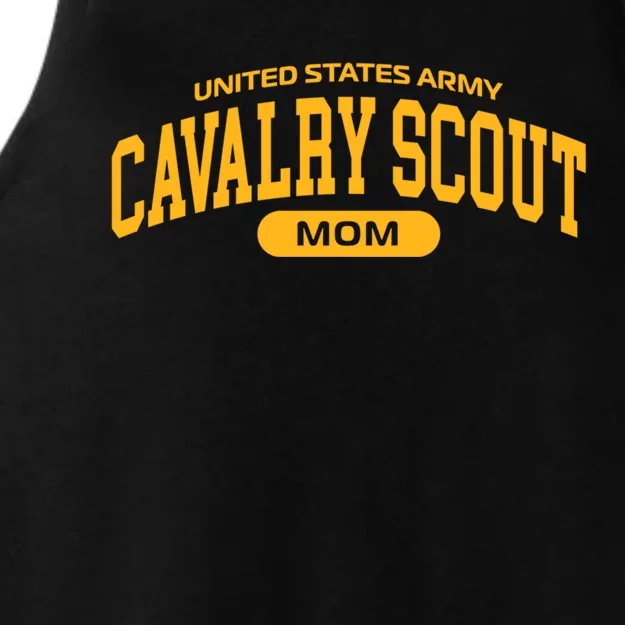 Proud Army Cavalry Scout Mom Funny Gift Ladies Tri-Blend Wicking Tank