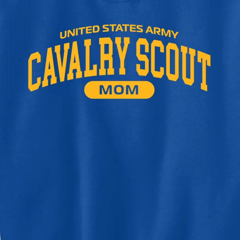 Proud Army Cavalry Scout Mom Funny Gift Kids Sweatshirt