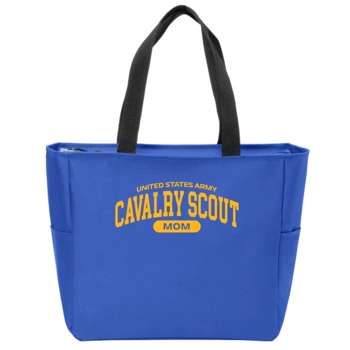 Proud Army Cavalry Scout Mom Funny Gift Zip Tote Bag