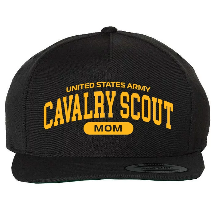 Proud Army Cavalry Scout Mom Gift Wool Snapback Cap