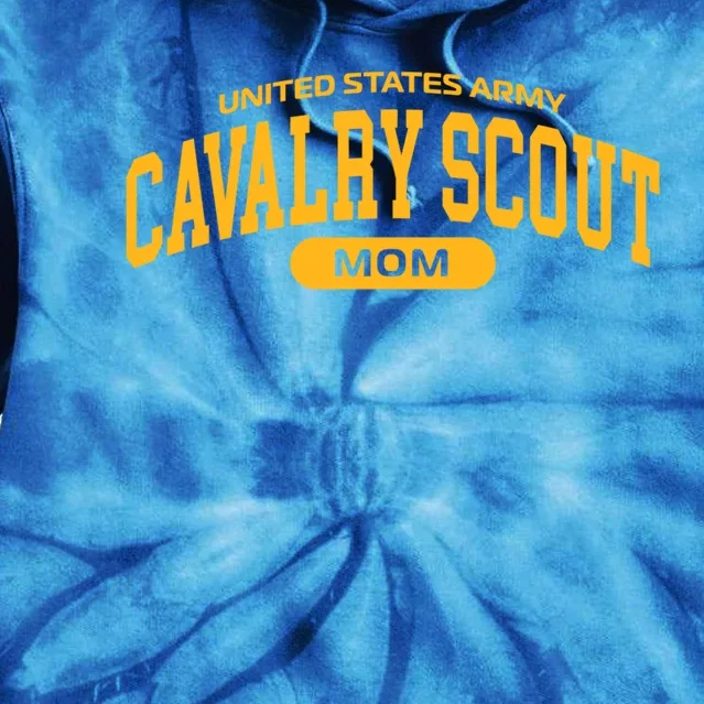 Proud Army Cavalry Scout Mom Gift Tie Dye Hoodie