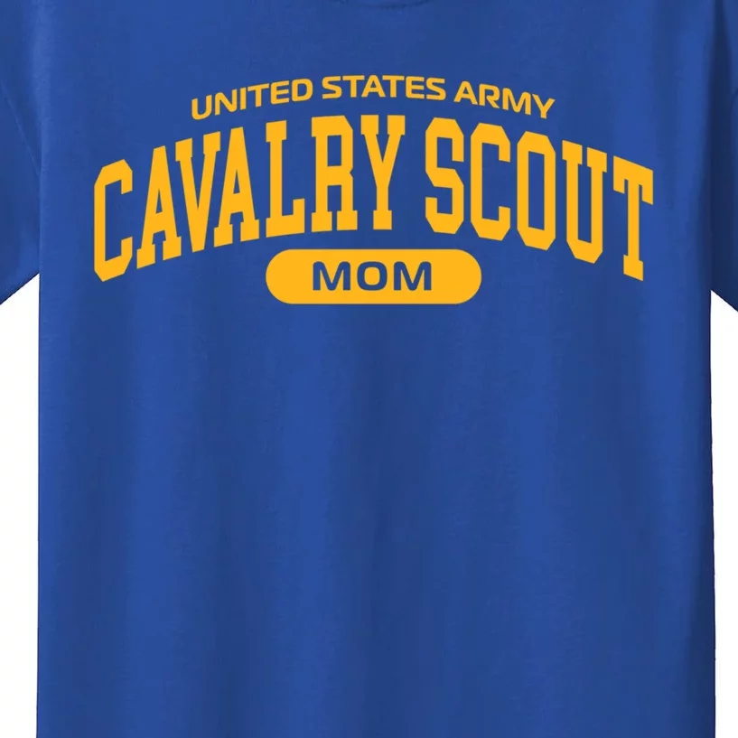 Proud Army Cavalry Scout Mom Gift Kids T-Shirt