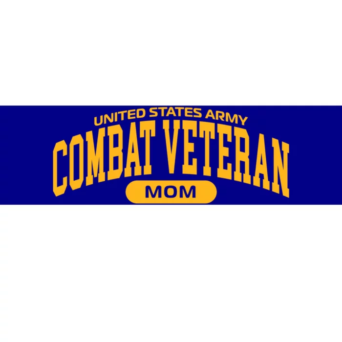 Proud Army Combat Veteran Mom Gift Bumper Sticker