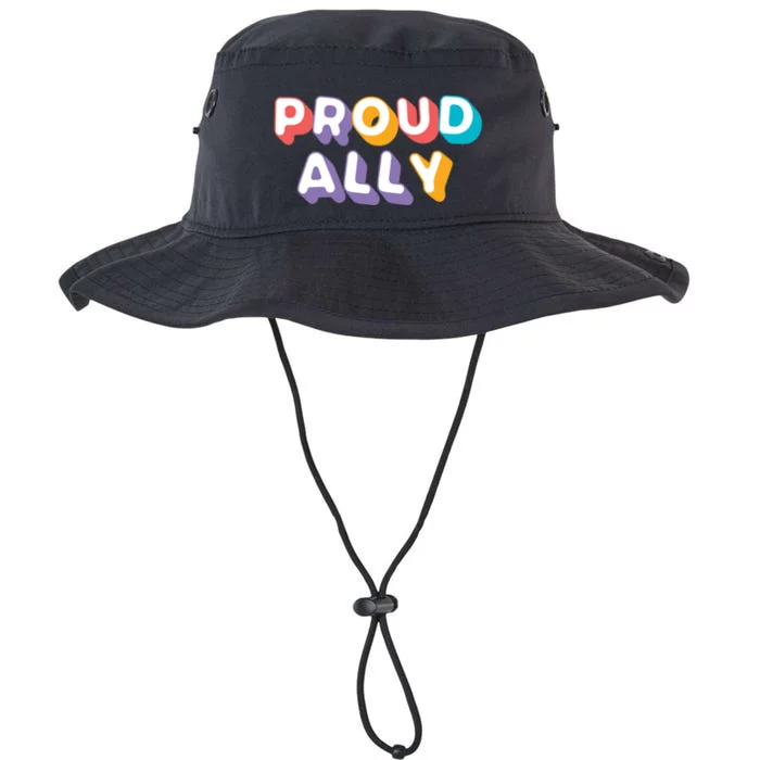 Proud Ally Colorful Statet Tee For Pride Month Lgbtq Gift Legacy Cool Fit Booney Bucket Hat