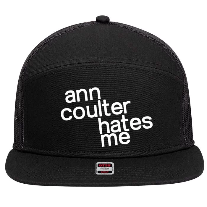 Popculturetees Ann Coulter Hates Me 7 Panel Mesh Trucker Snapback Hat