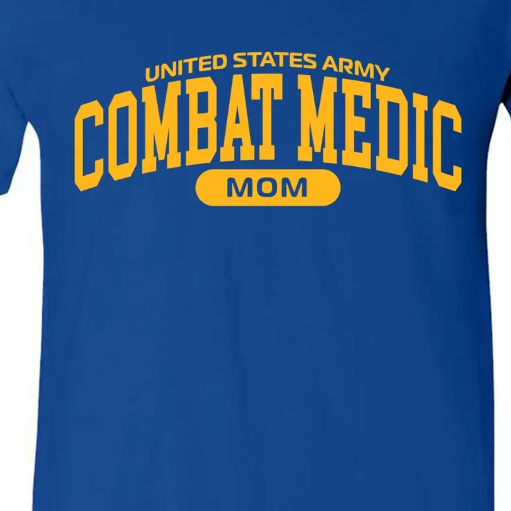 Proud Army Combat Medic Mom Gift V-Neck T-Shirt