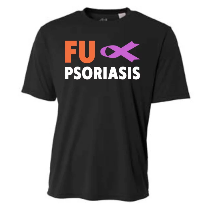 Psoriasis Awareness Cute Gift Fu Psoriasis Awareness Gift Cooling Performance Crew T-Shirt