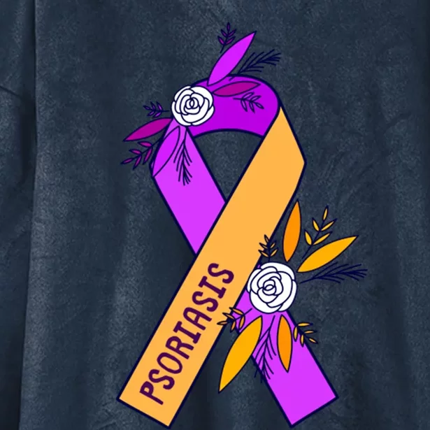 Psoriasis Awareness Cool Gift Hooded Wearable Blanket