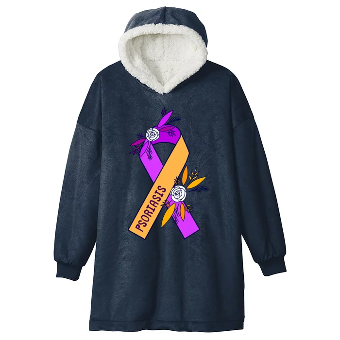 Psoriasis Awareness Cool Gift Hooded Wearable Blanket