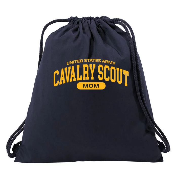 Proud Army Cavalry Scout Mom Meaningful Gift Drawstring Bag