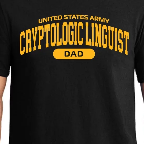 Proud Army Cryptologic Linguist Dad Great Gift Pajama Set